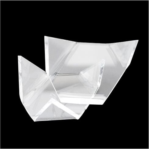 5PCS Clear Acrylic Triangle Display Holder Display Stand Pendant Ornaments Plastic Display Stands for Small Collectibles Display Easel Stands for Geodes Rock Mineral Agate Fossil Coral in Saudi Arabia