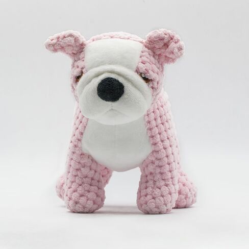 Unique Bulldog Squeaky Dog Toy - Plush Dog Toy Squeaky - Adorable Dog Squeaky Toy - Crinkle Dog Toy with Squeaker - Squeaky Toy for Puppies, Small, Medium and Large Dogs in Saudi Arabia
