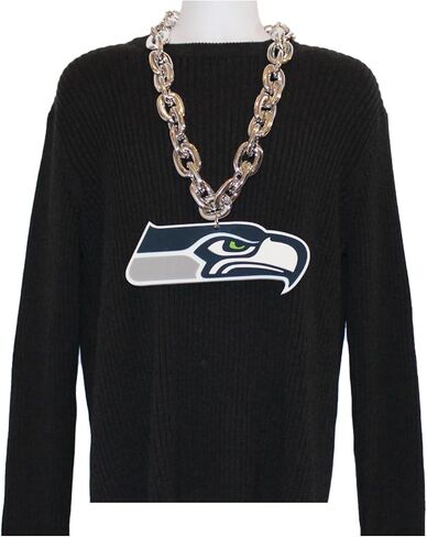 Aminco Seattle Seahawks NFL Fan Chain, Silver in Saudi Arabia