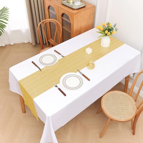 10 Packs 12 x 72 inches Sequin Table Runner, Glitter Rose Gold Table Runner for Birthday Party Supplies Wedding Holiday Celebration Event Decorations in Saudi Arabia