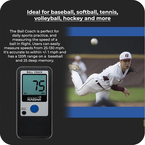 Pocket Radar Ball Coach/Pro-Level Speed Training Tool and Radar Gun with Weatherproof Hard Case with Customizable Foam (6.5 x 5 x 2 Inch) (2 Items) in Saudi Arabia
