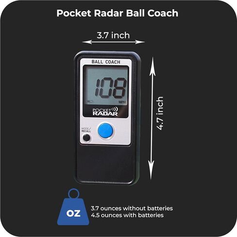 Pocket Radar Ball Coach/Pro-Level Speed Training Tool and Radar Gun with Weatherproof Hard Case with Customizable Foam (6.5 x 5 x 2 Inch) (2 Items) in Saudi Arabia
