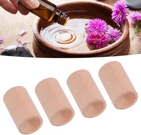 15 قطعة من موزع الزيوت العطرية الخشبي من Pssopp، شكل أسطواني خشبي منتشر رائحة منعشة تساعد على النوم للاستخدام الداخلي in Kuwait