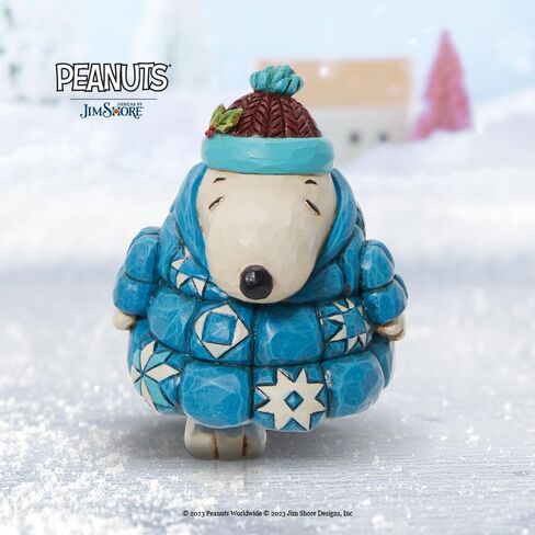 Enesco Jim Shore Peanuts Snoopy Puffer Jacket Mini Figurine in Saudi Arabia
