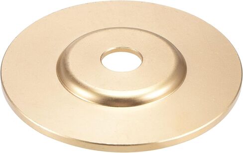 uxcell Grinder Shaping Disk 3.9" Wood Flat Grinding Wheel Hardened #45 Steel Abrasive Disk, Carving Tool for Woodworking Golden in Saudi Arabia