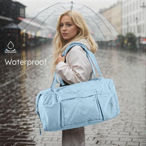 Gym Bag with Shoes Compartment and Wet Pocket Convertible Duffle Bag and Gym Backpack Waterproof Sports Bag with 2 Bottle Holders Multipurpose Weekender Overnight Backpack for Men - Black in Kuwait