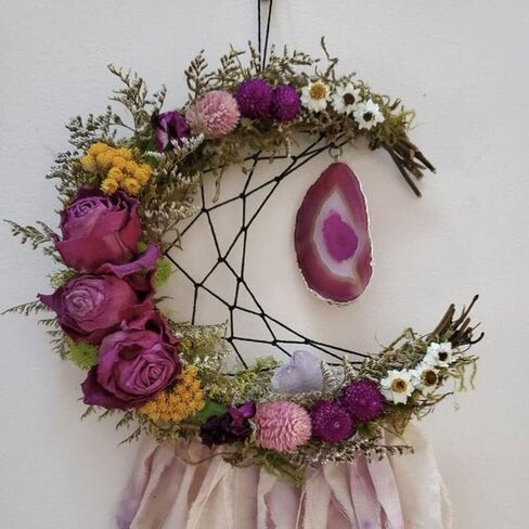 Abaodam 3Pcs Moon Shape DIY Rattan Wreath Grapevine Wreaths for Crafts Handmade DIY Rattans Wreath for Christmas Party Decoration in Saudi Arabia