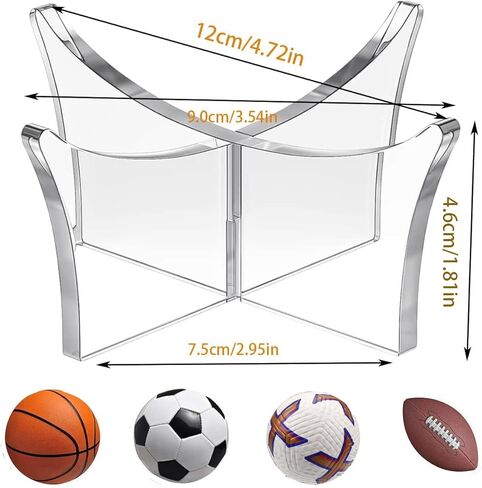 4 حاملات كروية، حامل كرة السلة وحامل كرة القدم، حامل عرض أكريليك لكرة القدم وكرة السلة وكرة القدم والكرة الطائرة والرجبي in Kuwait