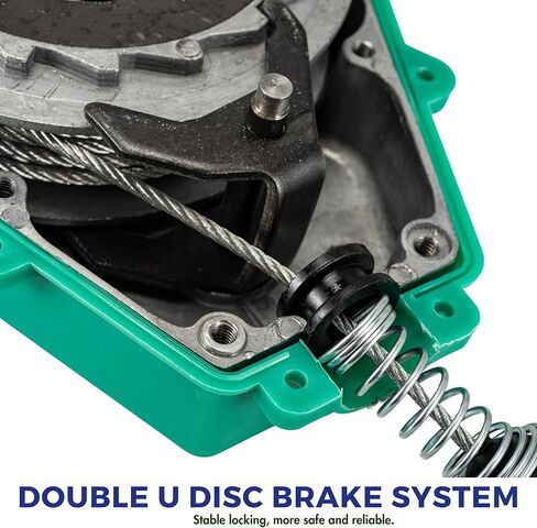 23ft الذاتي التراجع شريان الحياة 330 رطل سقوط صواعق حماية السقوط المزدوج يدور سبائك الصلب هوك لهب أسلاك الفولاذ حبل in Kuwait