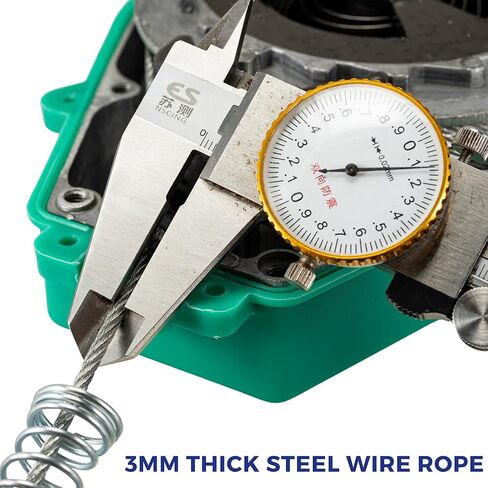 23ft الذاتي التراجع شريان الحياة 330 رطل سقوط صواعق حماية السقوط المزدوج يدور سبائك الصلب هوك لهب أسلاك الفولاذ حبل in Kuwait