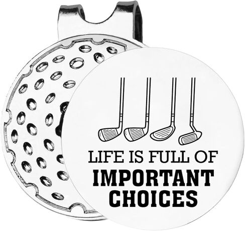 TSUYAWU Life مليئة بالخيارات المهمة، علامة جولف مع مشبك قبعة مغناطيسي، هدية مبتكرة للجولف - إكسسوارات جولف هدايا لمحبي الجولف والرجال والنساء in Kuwait