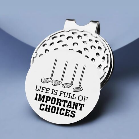 TSUYAWU Life مليئة بالخيارات المهمة، علامة جولف مع مشبك قبعة مغناطيسي، هدية مبتكرة للجولف - إكسسوارات جولف هدايا لمحبي الجولف والرجال والنساء in Kuwait