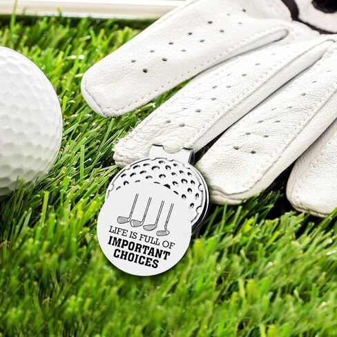 TSUYAWU Life مليئة بالخيارات المهمة، علامة جولف مع مشبك قبعة مغناطيسي، هدية مبتكرة للجولف - إكسسوارات جولف هدايا لمحبي الجولف والرجال والنساء in Kuwait