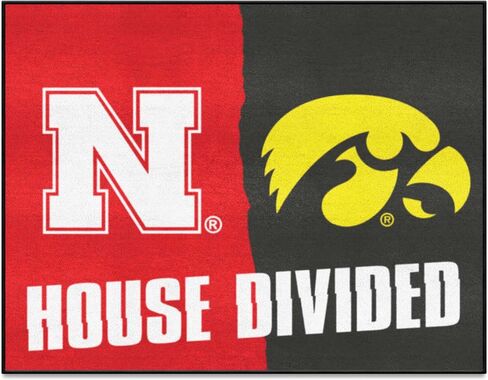 سجادة FANMATS 17110 Nebraska / Iowa House Divided - 34 بوصة × 42.5 بوصة. in Saudi Arabia