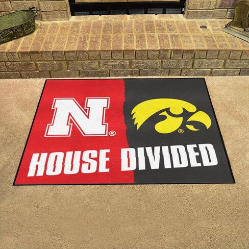 سجادة FANMATS 17110 Nebraska / Iowa House Divided - 34 بوصة × 42.5 بوصة. in Saudi Arabia