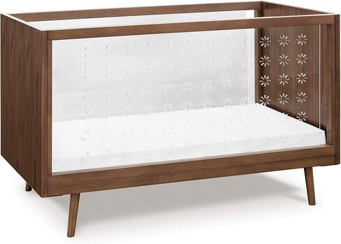Babyletto Ubabub Nifty Clear 3-in-1 Crib in Natural Birch, Greenguard Gold Certified in Saudi Arabia