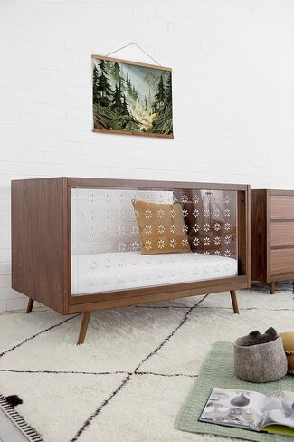 Babyletto Ubabub Nifty Clear 3-in-1 Crib in Natural Birch, Greenguard Gold Certified in Saudi Arabia