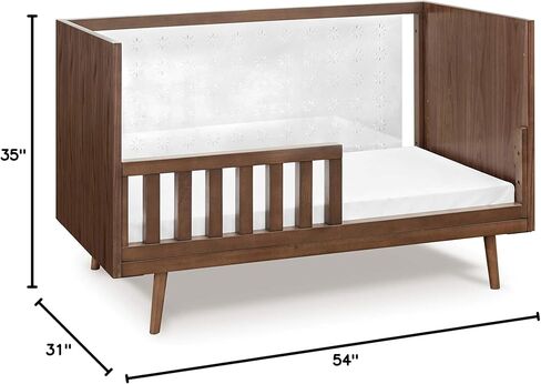 Babyletto Ubabub Nifty Clear 3-in-1 Crib in Natural Birch, Greenguard Gold Certified in Saudi Arabia