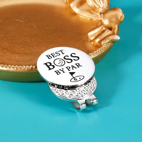 Boss Day Gifts for Men Funny Golf Ball Marker for Men Hat Clip Boss Gifts for Men Women Employee Appreciation Gifts for Leader Boss Christmas Retirement Leaving Thank You Gifts Magnetic Hat Clip in Kuwait