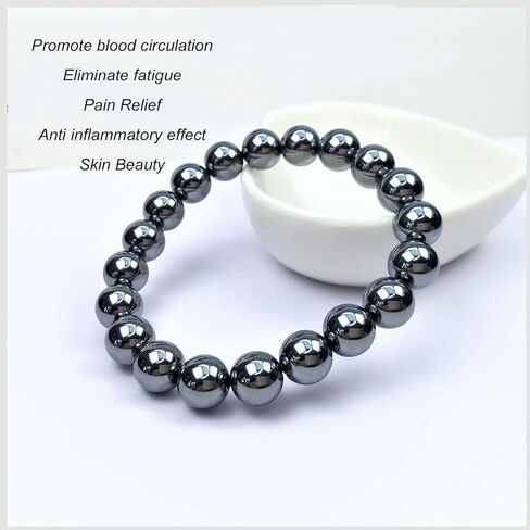terahertz Stone,terahertz Bracelets,Jewelry Men Women Terahertz Bracelet Fashionable Fatigue Relief Bracelet 9mm in Saudi Arabia