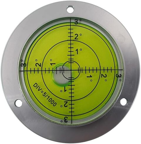 Metal Horizontal Bubble Cow Eye Level Universal Horizontal Bubble Flange Water Bubble Level Horizontal Bubble Small Household (80 * 13.5mm) in Saudi Arabia