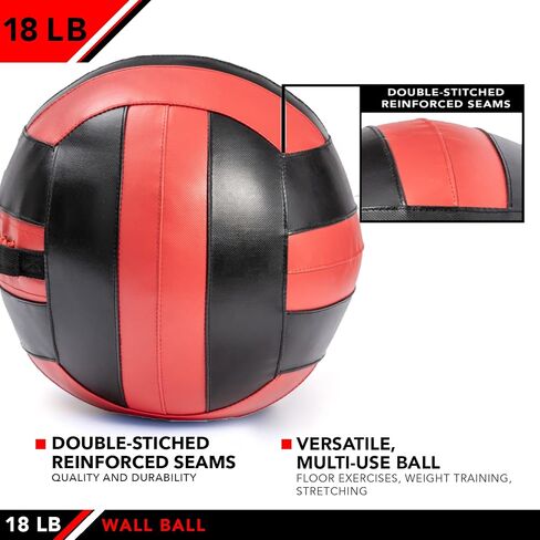 JFIT Wall Ball, 10 LB, Gray/Black in Kuwait