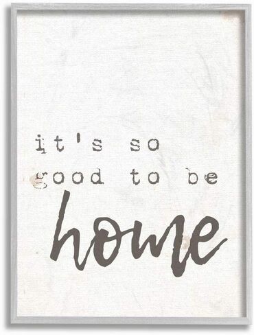 Stupell Industries Its So Good to Be Home Typewriter Typography Canvas Wall Art, 36 x 48, Design by Artist Daphne Polselli in Saudi Arabia