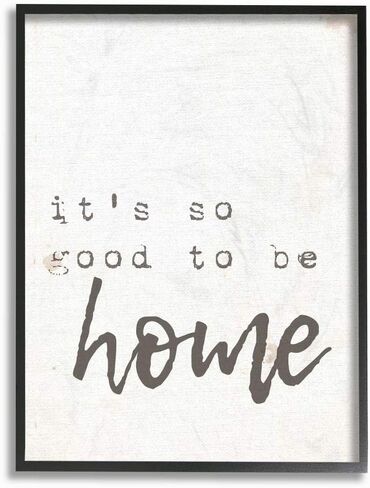 Stupell Industries Its So Good to Be Home Typewriter Typography Canvas Wall Art, 36 x 48, Design by Artist Daphne Polselli in Saudi Arabia