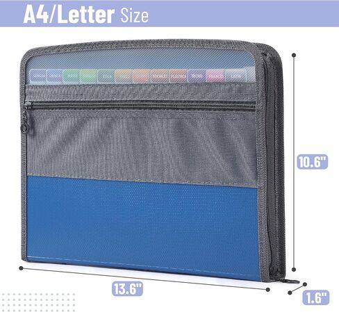 Mr. Pen- Accordion File Organizer, 13 Pockets, Pink, Document Organizer, Expanding File Folder Organizer, Accordion Folders for Documents, Accordian Folder, Accordian File Organizer in Saudi Arabia