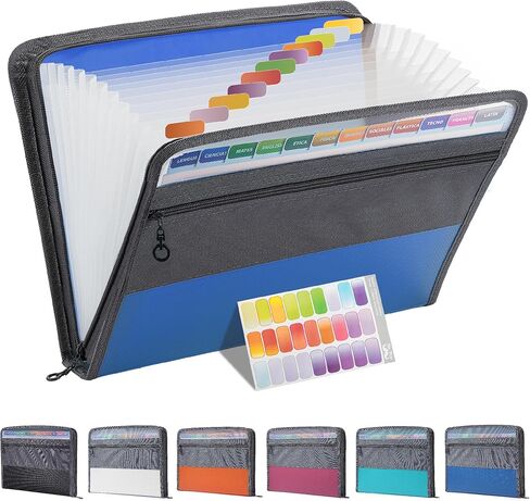 Mr. Pen- Accordion File Organizer, 13 Pockets, Pink, Document Organizer, Expanding File Folder Organizer, Accordion Folders for Documents, Accordian Folder, Accordian File Organizer in Saudi Arabia