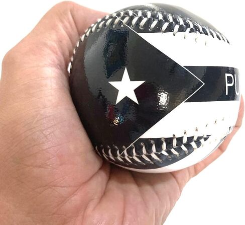 Puerto Rico flag Baseball ball Boricua Puerto Rican sports baseballs Team Sports PR Play Ball with Pride or Collect Your Boricua Heritage in Saudi Arabia