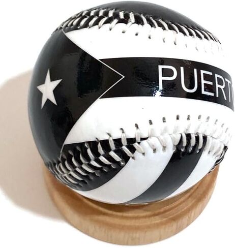 Puerto Rico flag Baseball ball Boricua Puerto Rican sports baseballs Team Sports PR Play Ball with Pride or Collect Your Boricua Heritage in Saudi Arabia