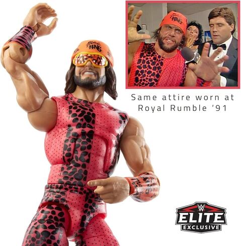 WWE Elite Collection Randy “Macho Man King" Savage Royal Rumble Exclusive Action Figure in Saudi Arabia