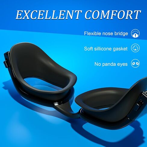 Swimming Goggles Adult Swim Goggles for Men Women Anti Fog Anti UV No Leakage Clear Vision in Saudi Arabia