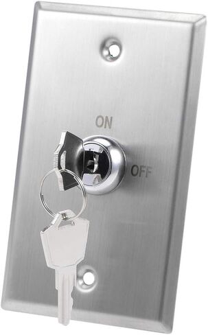 uxcell Key Switch Lock On/Off Exit Switch Emergency Door Release DPST for Access Control Panel Mount with 2 Keys in Saudi Arabia