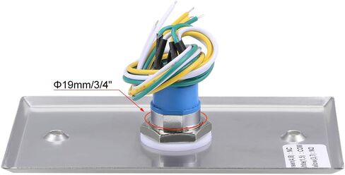 uxcell Key Switch Lock On/Off Exit Switch Emergency Door Release DPST for Access Control Panel Mount with 2 Keys in Saudi Arabia