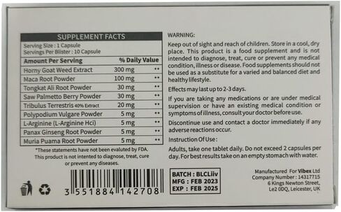 Supplement for Energy Support, Endurance and Extra Strength 10.00 in Saudi Arabia