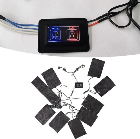 Dioche Clothes Heating Pads, USB Electric Cloth Heating Pad, Portable 3 Gear Temperature Heated Sheet for Vest Clothes in Saudi Arabia