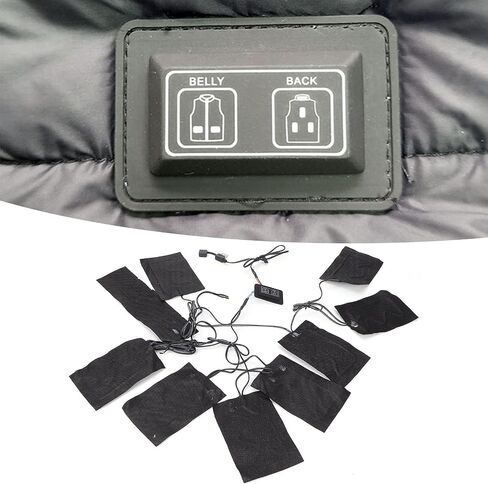 Dioche Clothes Heating Pads, USB Electric Cloth Heating Pad, Portable 3 Gear Temperature Heated Sheet for Vest Clothes in Saudi Arabia