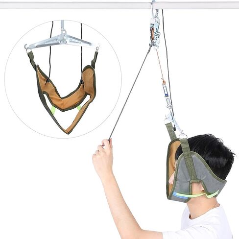 Neck Stretcher Cervical Traction Device, Hammock for Neck Stretcher, Portable Neck Support Fixation Traction Device for Spinal Decompression Neck Relaxing Pain Head in Saudi Arabia