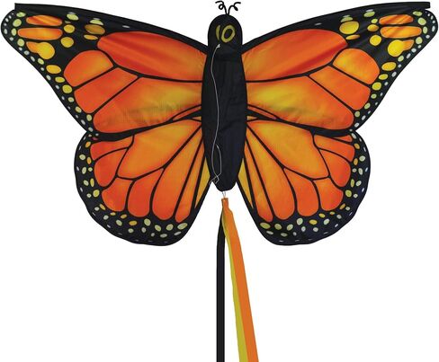In the Breeze 3382 — Fancy Butterfly Kite — Colorful Easy-Flying Kite with Color-Coordinated Tails, Kite Line Included in Saudi Arabia