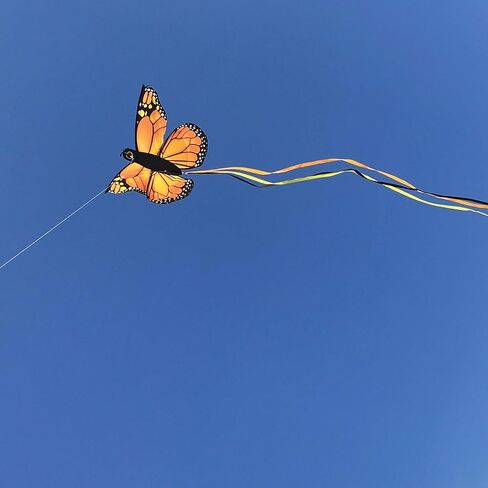 In the Breeze 3382 — Fancy Butterfly Kite — Colorful Easy-Flying Kite with Color-Coordinated Tails, Kite Line Included in Saudi Arabia