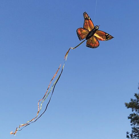 In the Breeze 3382 — Fancy Butterfly Kite — Colorful Easy-Flying Kite with Color-Coordinated Tails, Kite Line Included in Saudi Arabia