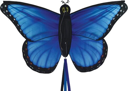 In the Breeze 3382 — Fancy Butterfly Kite — Colorful Easy-Flying Kite with Color-Coordinated Tails, Kite Line Included in Saudi Arabia