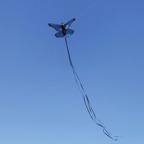 In the Breeze 3382 — Fancy Butterfly Kite — Colorful Easy-Flying Kite with Color-Coordinated Tails, Kite Line Included in Saudi Arabia