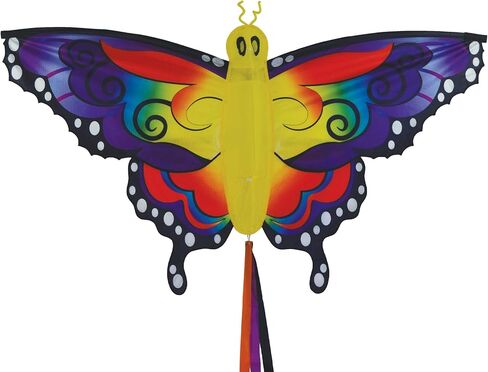 In the Breeze 3382 — Fancy Butterfly Kite — Colorful Easy-Flying Kite with Color-Coordinated Tails, Kite Line Included in Saudi Arabia