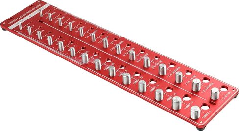 جهاز فحص خيط الصواميل والترباس HFS(R)، مقياس معرف الترباس والصواميل القابل للتركيب على الحائط، 28 مقاسًا للخيوط المترية والقياسية in Kuwait