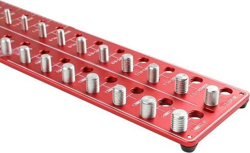 جهاز فحص خيط الصواميل والترباس HFS(R)، مقياس معرف الترباس والصواميل القابل للتركيب على الحائط، 28 مقاسًا للخيوط المترية والقياسية in Kuwait