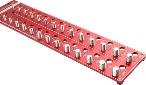 جهاز فحص خيط الصواميل والترباس HFS(R)، مقياس معرف الترباس والصواميل القابل للتركيب على الحائط، 28 مقاسًا للخيوط المترية والقياسية in Kuwait