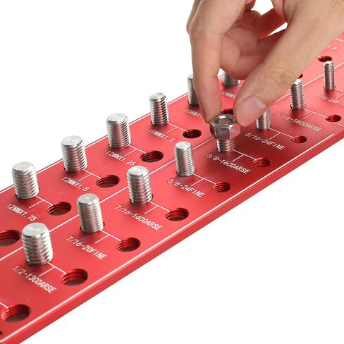 جهاز فحص خيط الصواميل والترباس HFS(R)، مقياس معرف الترباس والصواميل القابل للتركيب على الحائط، 28 مقاسًا للخيوط المترية والقياسية in Kuwait